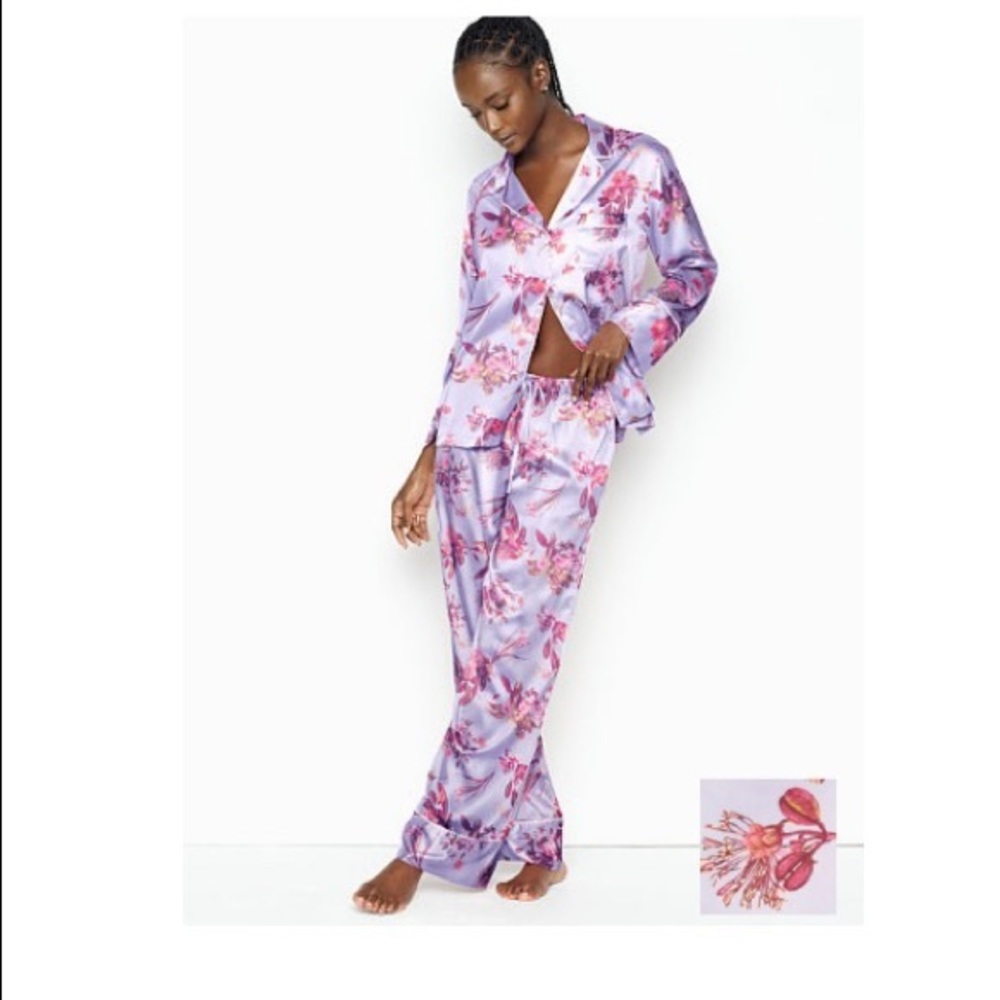 VS Purple Satin Pajama